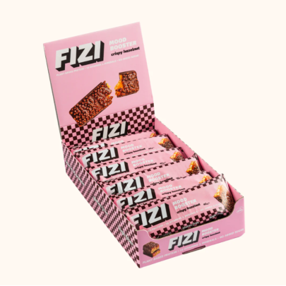 Низкокалорийные батончики CRISPY HAZELNUT BOX FIZI 12 шт
