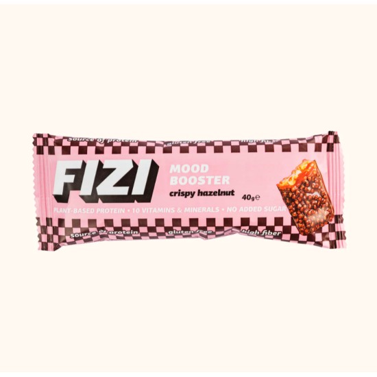 Низькокалорійні батончики CRISPY HAZELNUT BOX FIZI 12 шт 