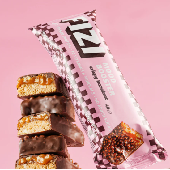 Низькокалорійні батончики CRISPY HAZELNUT BOX FIZI 12 шт 