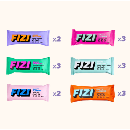 Набор веганских батончиков GRAND PLEASURE BOX FIZI 16 шт 