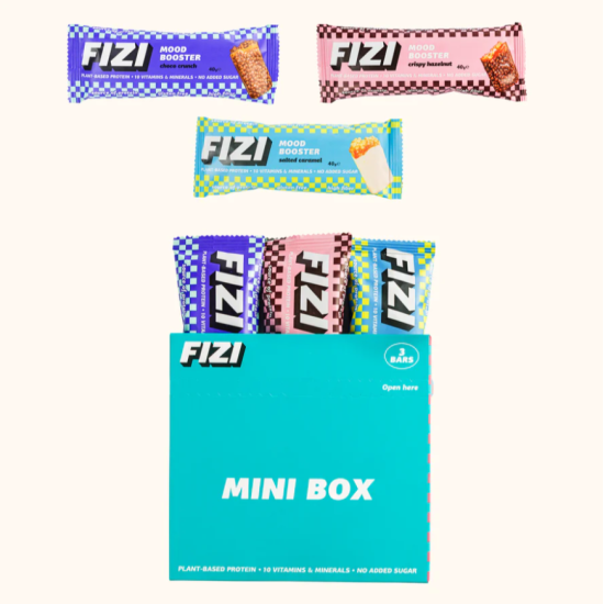 Набор низкокалорийных батончиков Mood Booster BOX FIZI 12 шт 