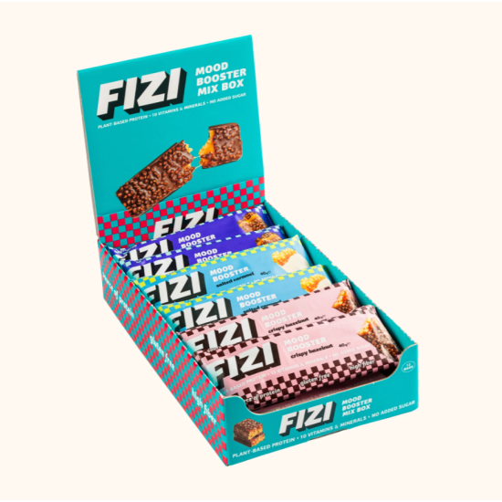 Набор низкокалорийных батончиков Mood Booster BOX FIZI 12 шт 