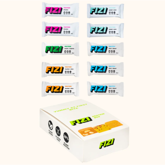 Набір протеїнових батончиків PROTEIN MIX BOX FIZI 10 шт 