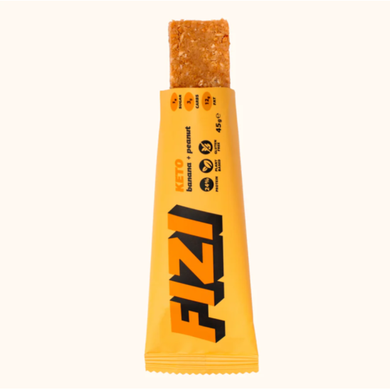 Низкоуглеводные Кето батончики BANANA PEANUT BOX FIZI 10 шт 