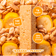 Низкоуглеводные Кето батончики BANANA PEANUT BOX FIZI 10 шт 