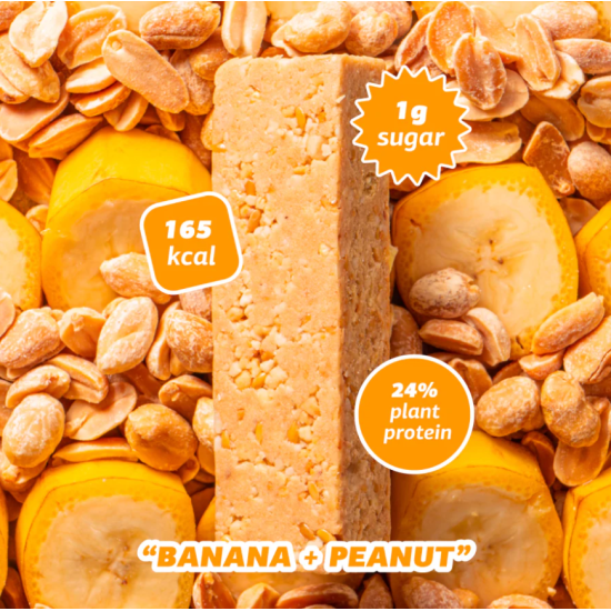 Низкоуглеводные Кето батончики BANANA PEANUT BOX FIZI 10 шт 