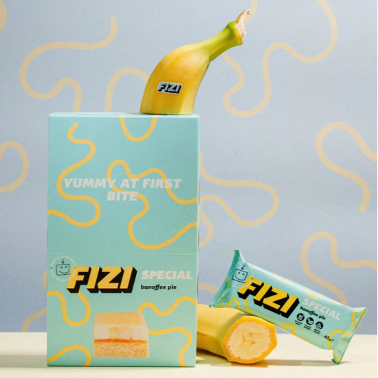 Шоколадні лімітовані батончики BANOFFEE PIE BOX FIZI 10 шт 