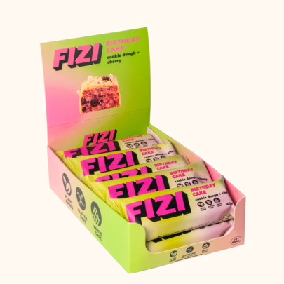 Шоколадні батончики BIRTHDAY CAKE BOX FIZI 10 шт 