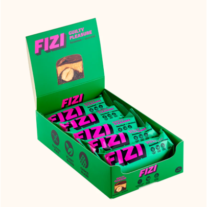 Шоколадные батончики HAZELNUT CARAMEL BOX FIZI 10 шт 