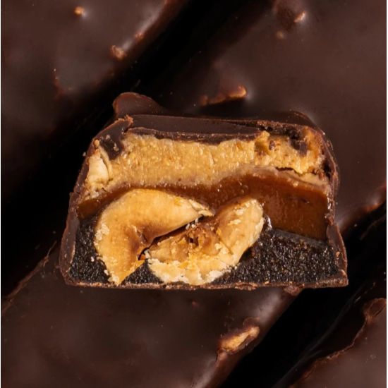Шоколадные батончики HAZELNUT CARAMEL BOX FIZI 10 шт 