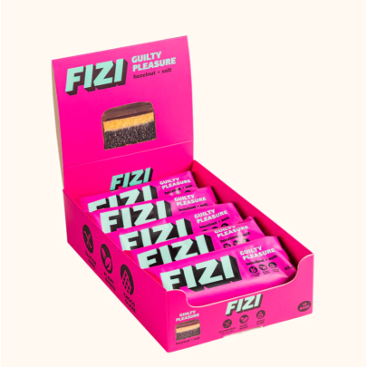 Шоколадные батончики с фундуком HAZELNUT SALT BOX FIZI 10 шт 