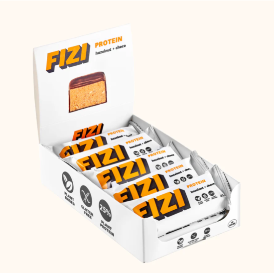 Протеиновые батончики HAZELNUT CHOCO BOX FIZI 10 шт Протеиновые батончики HAZELNUT CHOCO BOX FIZI 10 шт