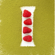 Протеиновые батончики со вкусом матчи MATCHA RASPBERRY BOX FIZI 10 шт  