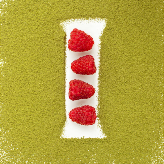 Протеиновые батончики со вкусом матчи MATCHA RASPBERRY BOX FIZI 10 шт  