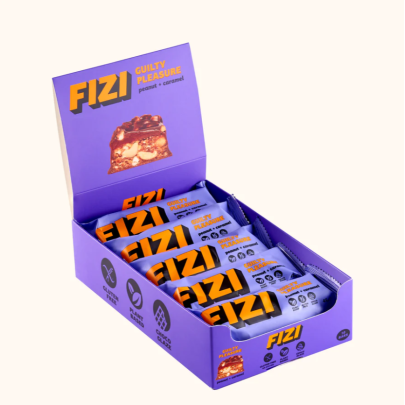 Шоколадные батончики PEANUT CARAMEL BOX FIZI 10 шт 
