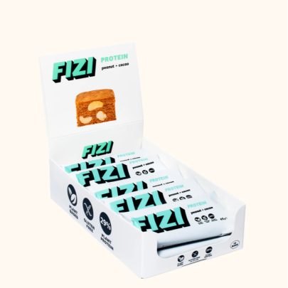 Протеиновые батончики PEANUT CACAO BOX FIZI 10 шт 