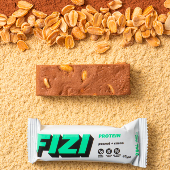 Протеиновые батончики PEANUT CACAO BOX FIZI 10 шт 
