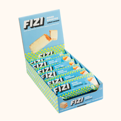 Низкоуглеводные батончики SALTED CARAMEL BOX FIZI 12 шт 