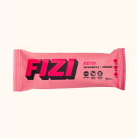Низкоуглеводные Кето батончики STRAWBERRY ALMOND BOX FIZI 10 шт