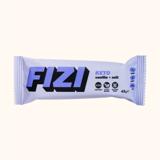 Низкоуглеводные Кето батончики VANILLA SALT BOX FIZI 10 шт 