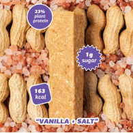 Низкоуглеводные Кето батончики VANILLA SALT BOX FIZI 10 шт 