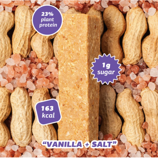 Низкоуглеводные Кето батончики VANILLA SALT BOX FIZI 10 шт 
