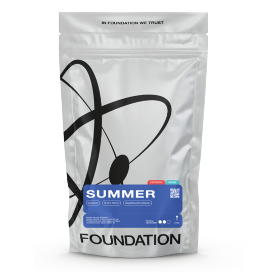 Смесь сортов арабики и робусты Summer Эспрессо FOUNDATION 