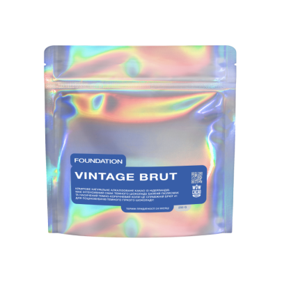 Какао-порошок Cacao Vintage Brut FOUNDATION 250 г 